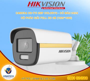 Camera HDTVI ColorVu 2MP HIKVISION DS-2CE12DF3T-F