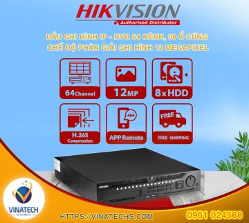 Đầu ghi hình camera IP 64 kênh HIKVISION DS-9664NI-I8