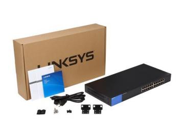 Thiết Bị Mạng Switch Linksys 24 Ports Gigabit Switch LGS124 10/100/1000Mbps