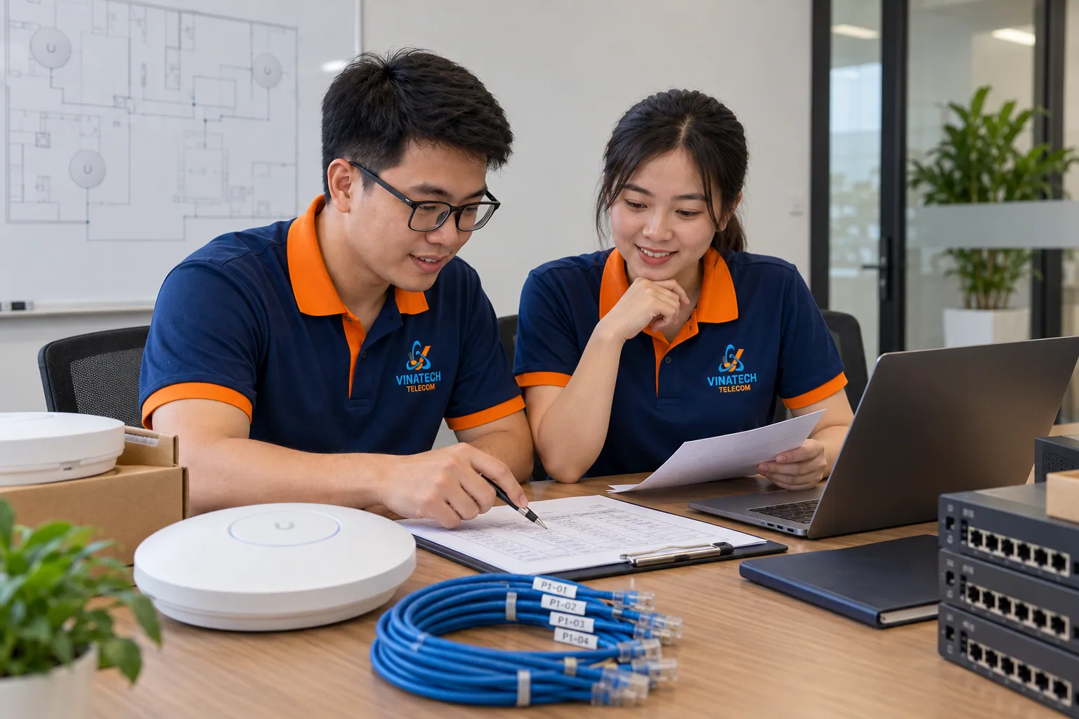 Tổng hợp sơ đồ và danh mục cổng để bàn giao.