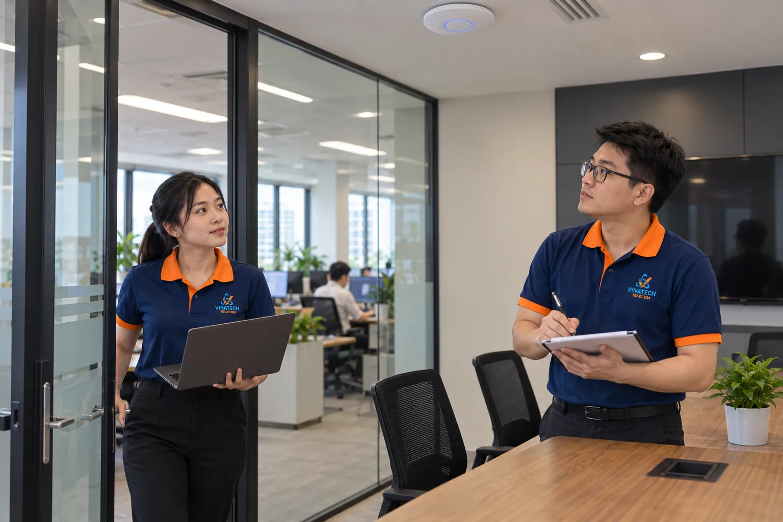 Kiểm tra lại các vị trí sử dụng sau khi điều chỉnh.