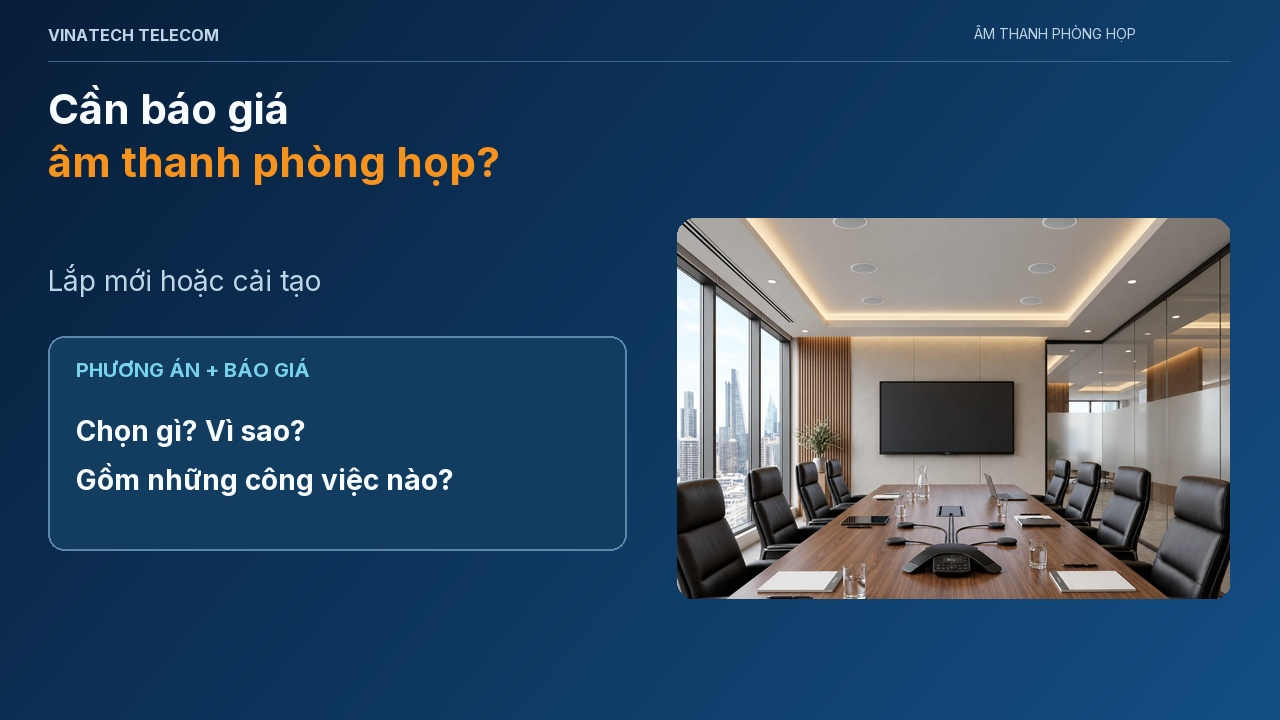 Âm thanh phòng họp · Tina & Hải Đăng