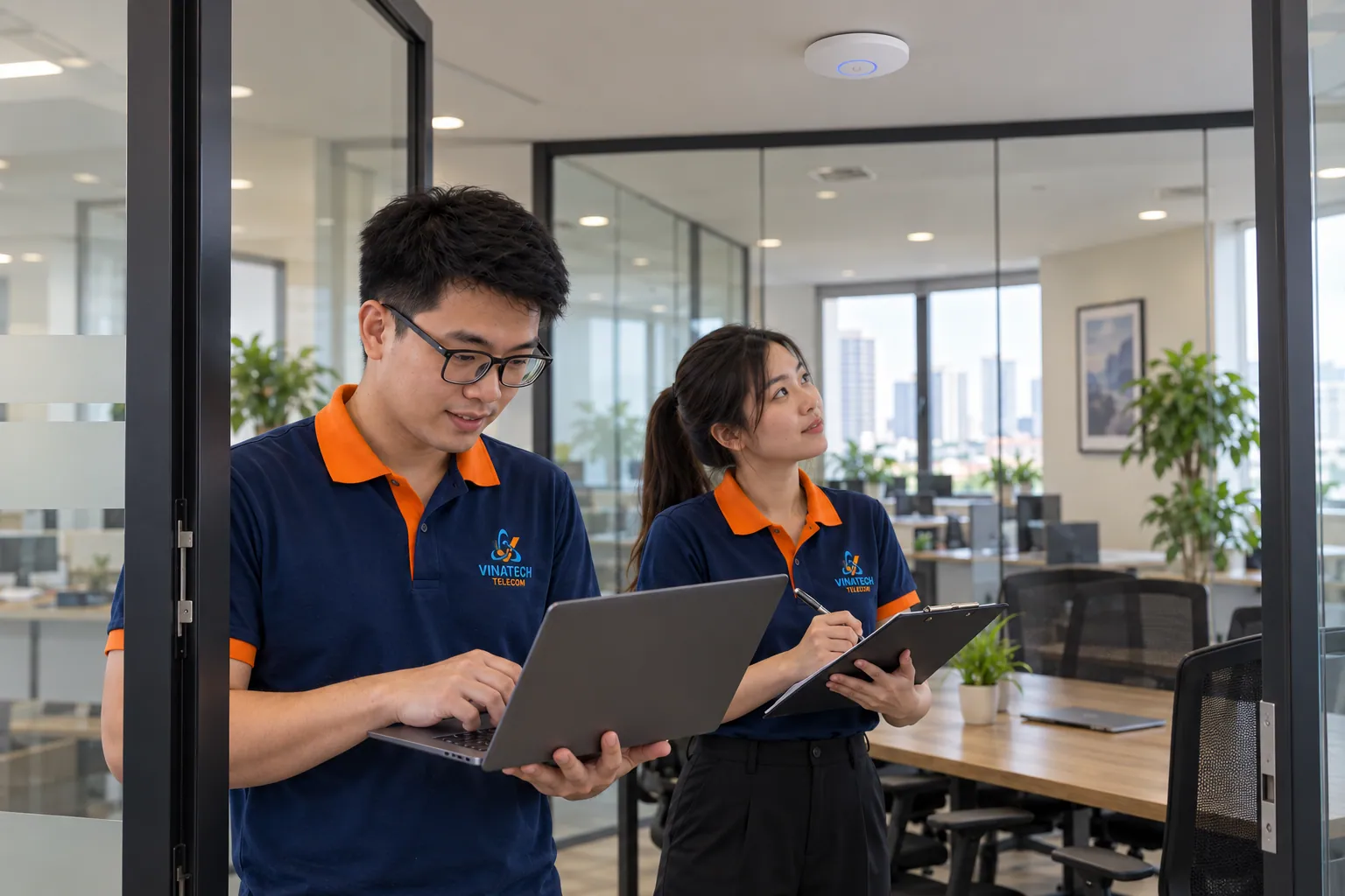Lắp đặt Wi-Fi và mạng LAN văn phòng